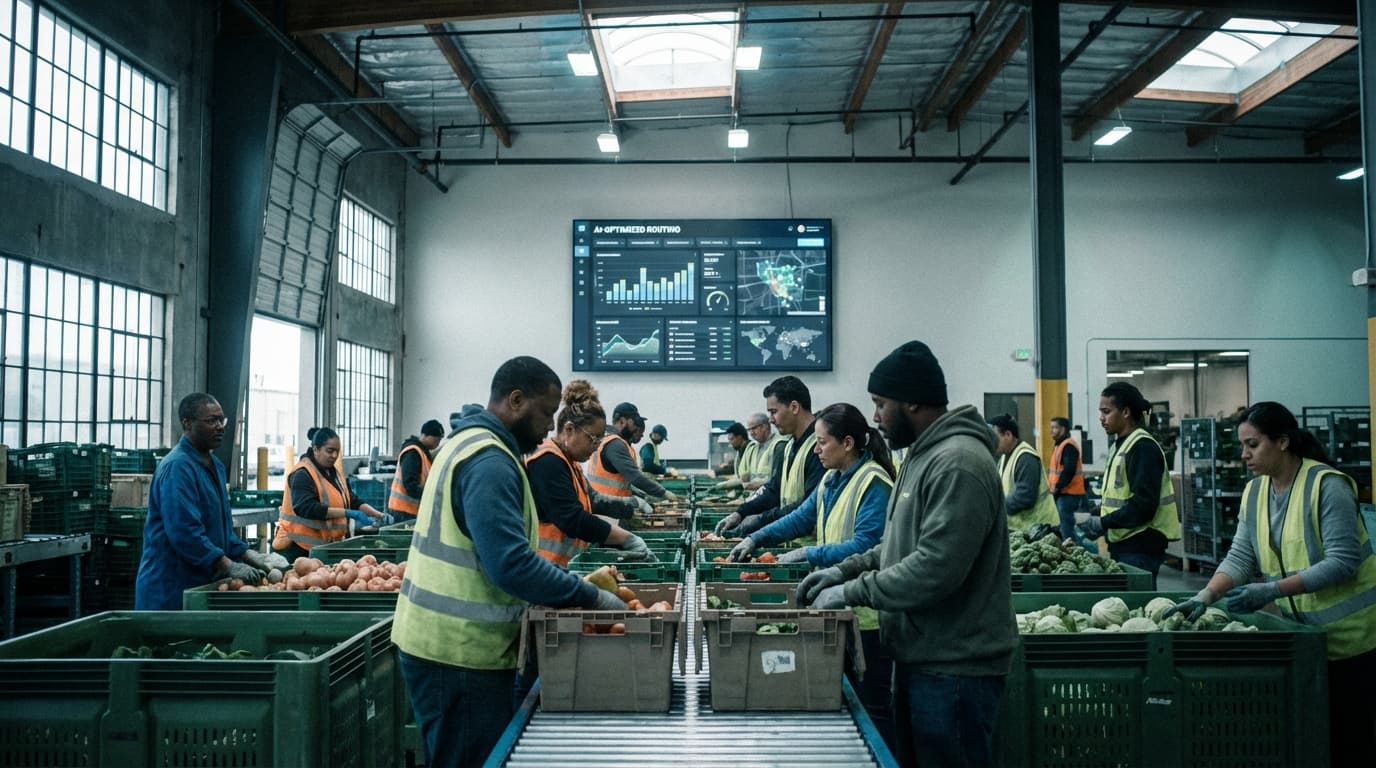 AI Supply Chain Matching and Logistics for a Food Rescue Platform